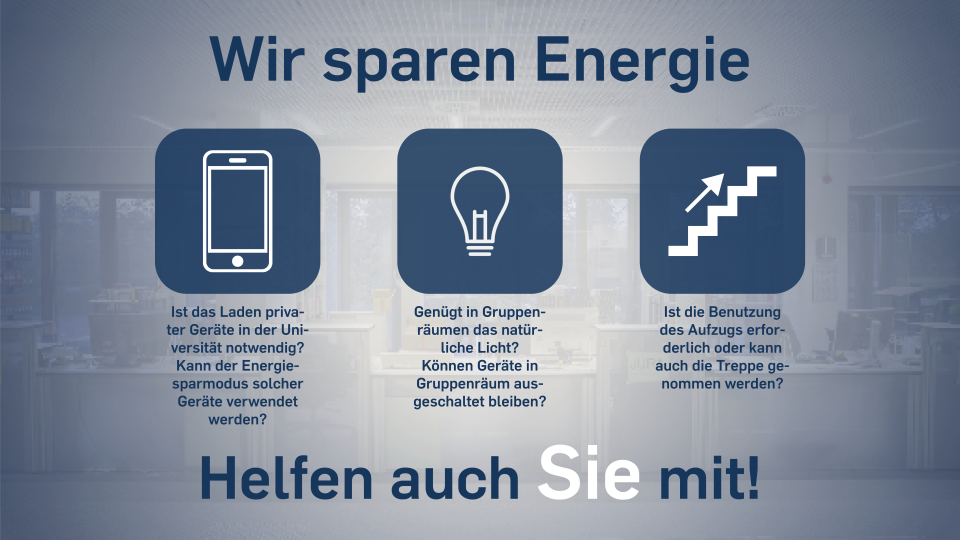 Energiesparvorscgläge für Studierende