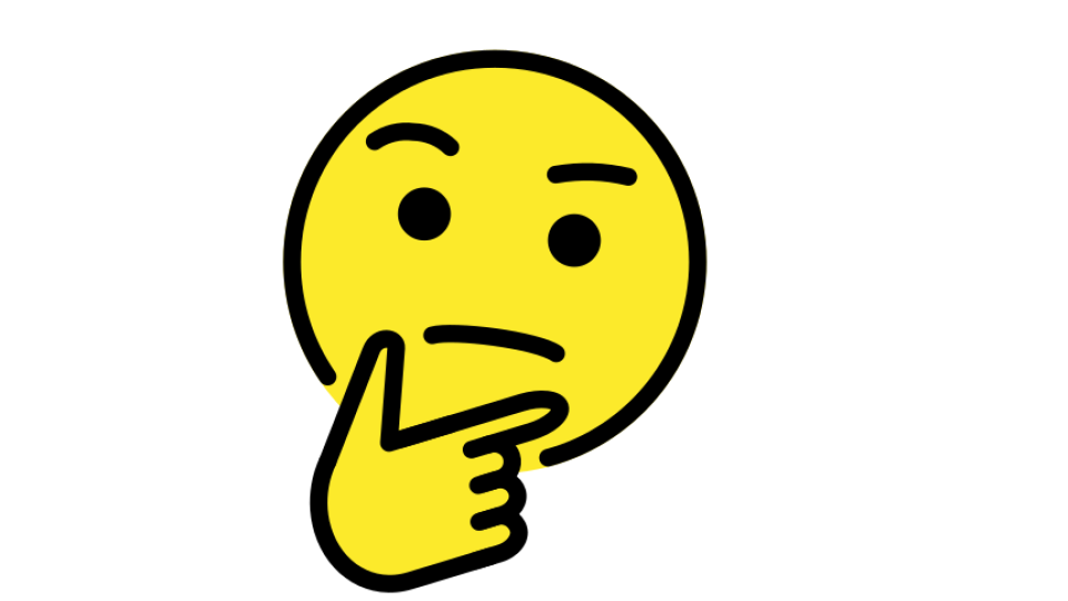 Emoji nachdenklich