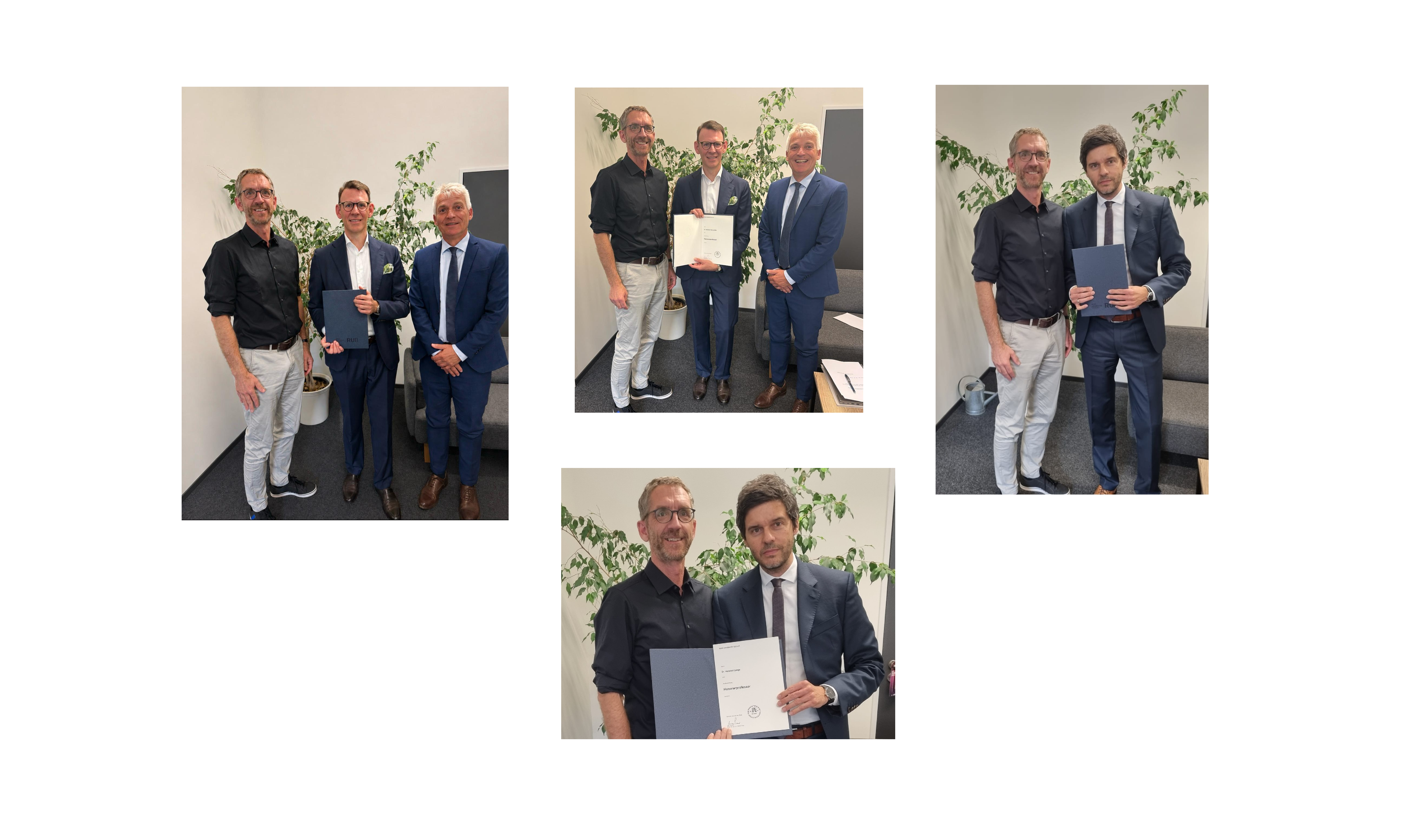 Bilder zur Ernennung der beiden Honorarprofessoren